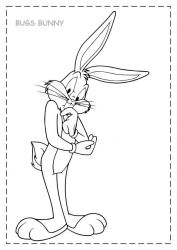 plansa de colorat bugs bunny #15
