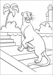 plansa de colorat cartea junglei #3
