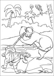 plansa de colorat cartea junglei #20