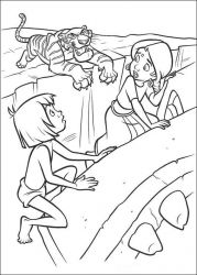 plansa de colorat cartea junglei #7