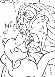 plansa de colorat cartea junglei #12