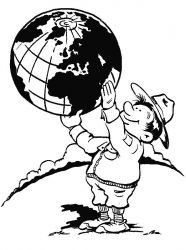 plansa de colorat Cercetasi