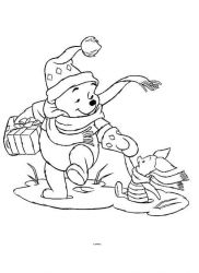 plansa de colorat christmas disney #13