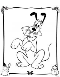 plansa de colorat christmas disney #15