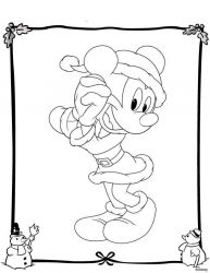 plansa de colorat christmas disney #21