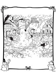 plansa de colorat christmas disney #5