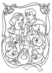 plansa de colorat christmas disney #8