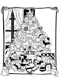plansa de colorat christmas disney #15