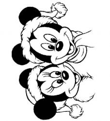 plansa de colorat christmas disney #19