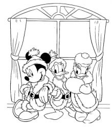 plansa de colorat christmas disney #21