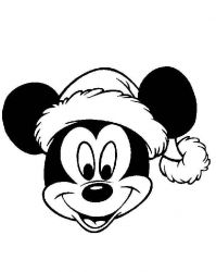 plansa de colorat christmas disney #2