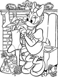 plansa de colorat christmas disney #4
