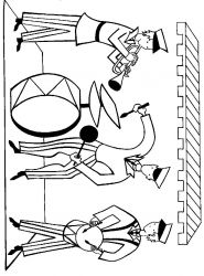 plansa de colorat circul #15