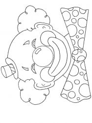 plansa de colorat circul #21