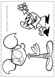 plansa de colorat Dexter Laboratory