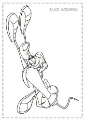 plansa de colorat duck dodgers #3