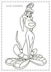 plansa de colorat duck dodgers #4