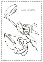 plansa de colorat duck dodgers #5