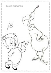 plansa de colorat duck dodgers #6