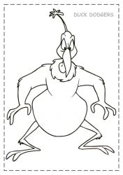 plansa de colorat duck dodgers #7
