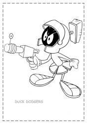 plansa de colorat duck dodgers #8