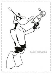 plansa de colorat duck dodgers #10