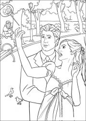 plansa de colorat enchanted #5