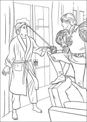 plansa de colorat enchanted #7