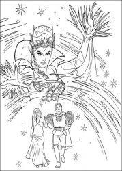 plansa de colorat enchanted #11