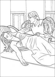 plansa de colorat enchanted #12