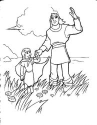 plansa de colorat Excalibur