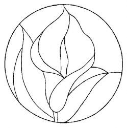 plansa de colorat flori #4