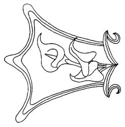 plansa de colorat flori #5