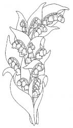 plansa de colorat flori #21