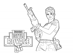 plansa de colorat fortnite #3