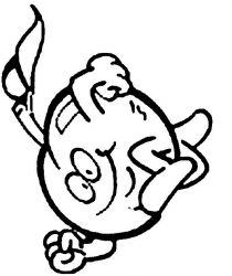 plansa de colorat fructe cirese #2