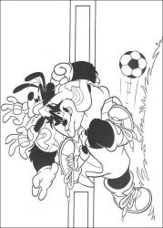plansa de colorat goofy #5