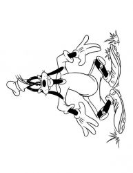 plansa de colorat goofy #8