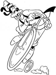 plansa de colorat goofy #15