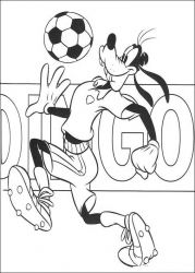 plansa de colorat goofy #16