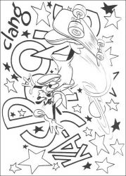 plansa de colorat goofy #18