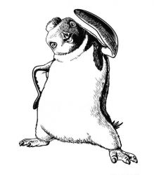 plansa de colorat happy feet #7