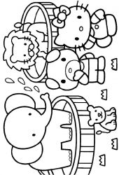 plansa de colorat hello kitty #20