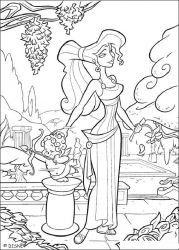 plansa de colorat hercule #9