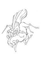 plansa de colorat hercule #21