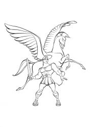 plansa de colorat hercule #1