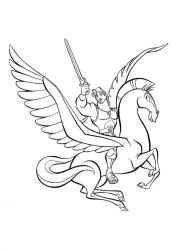 plansa de colorat hercule #2