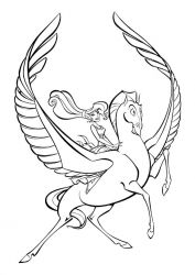 plansa de colorat hercule #3