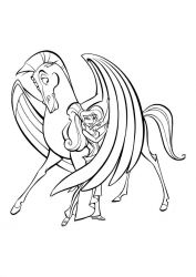 plansa de colorat hercule #4