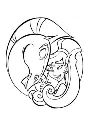plansa de colorat hercule #5